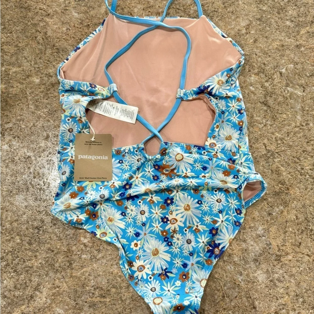 New Girls Patagonia Shell Seeker One-Piece Swimsuit